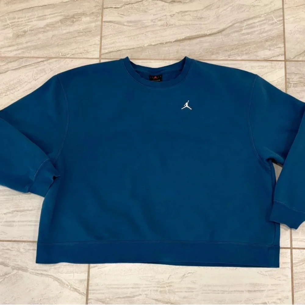 Jordan Teal Crewneck Sweatshirt with Jumpman Logo